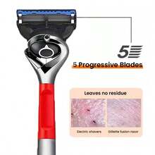 GILLETTE Set Kotak Hadiah Edisi Terbatas untuk Pria, Termasuk 1 Gagang + 1 Isi Ulang Pisau Cukur, dan Dudukan, Dilengkapi dengan 5 Pisau Cukur Fusion untuk Pria, Edisi Terbatas, 1 Gagang + 1 Isi Ulang Pisau Cukur, dan Dudukan. - MultiWarna - View 3