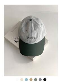 1pc Unisex Minimalist Patchwork Letter Embroidered Baseball Cap, Casual, Versatile Seasonal Snapback Hat