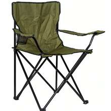 FENGSEN Folding Camping Chair For Outdoor, Garden, Fishing, Lightweight And Waterproof Camping Chair, Portable And Foldable Camping Chair - 軍綠色 - 查看 2