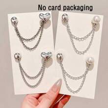 1/2/4/6pcs Magnetic Pants Leg Clips, Adjustable Trouser Leg Holder Clips - Pants Cuff Fastener, Unisex Pants Protector From Dragging On The Ground