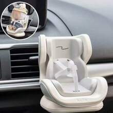 迷你可爱玩具娃娃安全座椅装饰适用于拉芙芙偶像娃娃展示座椅汽车空气香薰装饰配件通风夹装饰用于仪表板，可收藏车辆装饰（1 件） - 彩色 - 查看 9