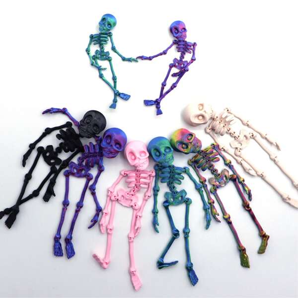 3D Printed Skeleton Skeleton, Human Joints, Movable Halloween Toys, Creative Refrigerator Stickers