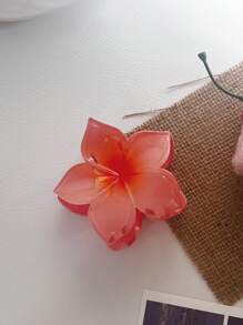 6 Pezzi Fermagli per capelli con fiore a 5 petali per donne, fermagli per capelli alla moda per vacanze al mare, per la parte posteriore della testa