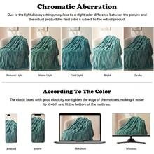 Super Soft King Blanket Pink Premium Silky Flannel Fleece 3D Ribbed Jacquard Lightweight Bed Blanket All Season Use (Pink Ribbed, King(90"X110")) - 淺青色羅紋 - 查看 6