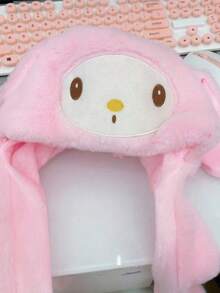 1 pieza Sombrero que se mueve cuando te aprietas las orejas, serie linda de Sanrio - Sombrero de Cinnamoroll, Sombrero de Kuromi, Sombrero de Pompompurin, Sombrero de Hello Kitty, Sombrero de My Melody