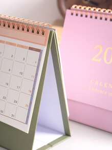 1 pezzo Calendario da scrivania novità 2026, con rilegatura a spirale, portatile e pieghevole - Calendario da scrivania, memo e scrittura, decorazione per la scrivania a scuola e in ufficio, elementi essenziali per la casa e l'ufficio, regalo a sorpresa per gli amici