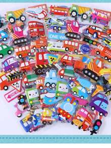 8 pièces/set Autocollants gonflés 3D, astronaute de bande dessinée, satellite, soucoupe volante, station spatiale, autocollants décoratifs DIY, récompenses pour étudiants, cadeau pour fête de vacances, styles aléatoires