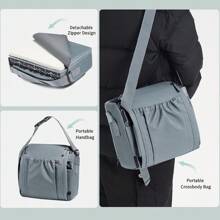 1pc Foldable Baby Booster Seat Cushion, Portable Height-Increasing Cushion For Kids, Non-Slip Toddler Dining Chair Booster