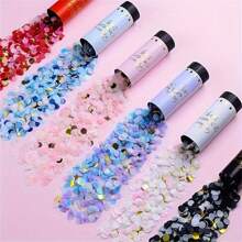 1pc Mini Handheld Gift Cone Pink Portable DIY Spring Jet Gift Cone Colorful Confetti Confetti For Birthday Party Wedding Mother's Day Family Gathering Atmosphere Favors Props