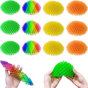 2/4 Pcs Mini Fidget Worm Toy - Stress Relief Fidget Toys For Adults,Elastic Mesh Toys,Sensory Slug Fidget Toy,Resistance Fidget Toys,Anxiety Relief Toys