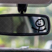 Miếng dán xe máy Smiling Little Man Vinyl chống thấm nước Mũ bảo hiểm xe máy Bình xăng Tấm ốp hông Trang trí - Một cỡ - Xem 3