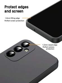 1 pezzo Custodia protettiva antiurto nera, compatibile con la serie , custodia antiurto nera per smartphone , custodia per telefono, cover protettiva per telefono, guscio per telefono, custodia per telefono, custodia antiurto per telefono, custodia nera per telefono, custodia minimalista per telefono, custodia per telefono di colore solido, custodia nera per telefono, custodia per telefono antiurto in TPU (antiurto di grado militare) impermeabile anti-caduta resistente ai graffi