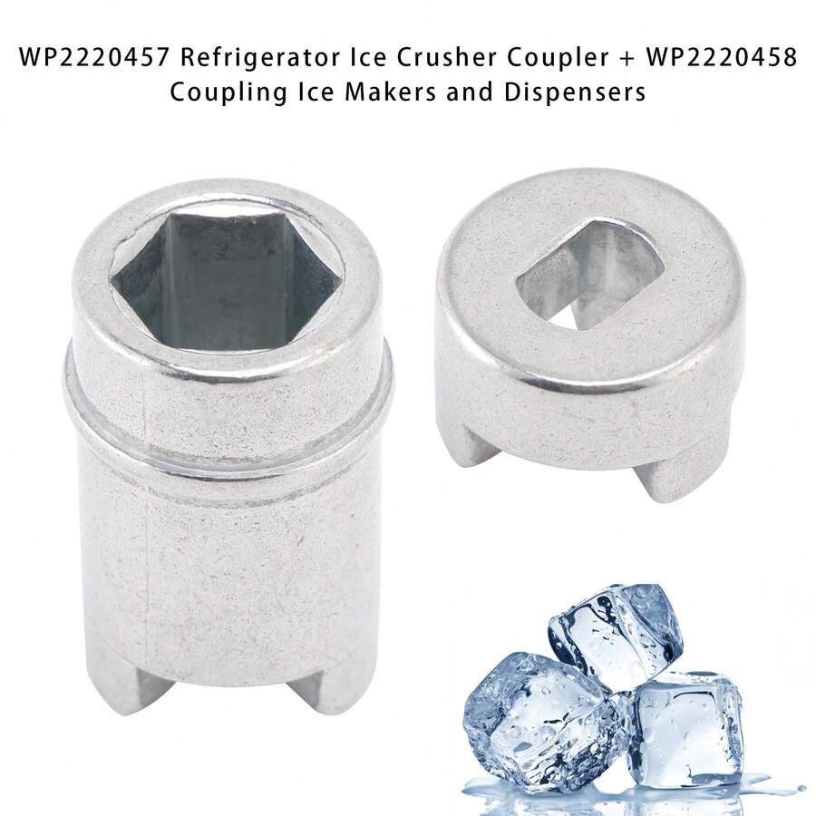 WP2220457 Refrigerator Ice Crusher Coupler + WP2220458 Coupling - WP2220457 & WP2220458 - View 1
