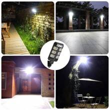 Luces solares LED potentes, luces de sensor de movimiento activadas por humanos actualizadas, luces de pared para calle, jardín, patio con 3 modos de iluminación, luces LED impermeables de alto lumen para porche y pared exterior