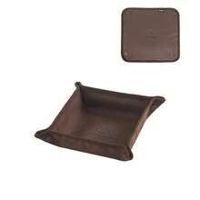 Bandeja organizadora portátil para acampar, caja compacta de almacenamiento para el hogar y el viaje, sin desorden, 1. - Brown M - Ver 3