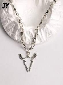 1 件男士 INS 嘻哈朋克荆棘吊坠项链 - 項鍊 - 查看 3