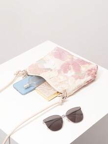 闪亮亮片单肩包、花卉包、亮片包、新娘派对包、舞会包、舞会配饰、女士优雅包、婚礼用品、闪亮舞会钱包（图案随机） - 彩色 - 查看 7