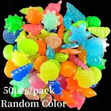 50 块夜光石海星海螺壳水族箱鱼缸装饰派对用品露台 DIY 泳池景观 - 彩色 - 查看 9