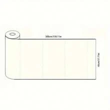 1 件 118 英寸/卷塑料静电墙面保护膜，加厚自粘防水防霉厨房橱柜衬垫，可修剪 [实际产品更薄] - 彩色 - 查看 4