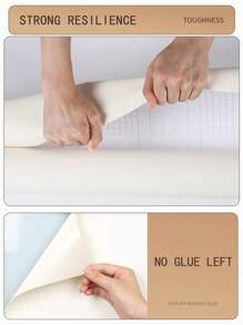 1 Roll Of Light Green Wallpaper In Various Colors Peel And Stick Wallpaper Matte Multi-Color Contact Paper Peel And Stick Wallpaper For Bedroom Self-Adhesive Wallpaper For Wall Coverings Countertops Walls, Skin Texture, Fits Skin