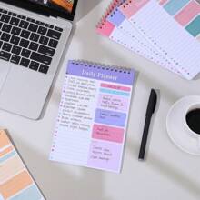 OVLOOK Customized Student Planner/Daily Time Management Spiral Notebook, A5 Size School Supplies,Back To School