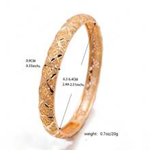 1pc Women's Fashion Open Bangle Bracelet, Luxury Middle Eastern Stylish Jewelry, European & American Beautiful Bride Accessories