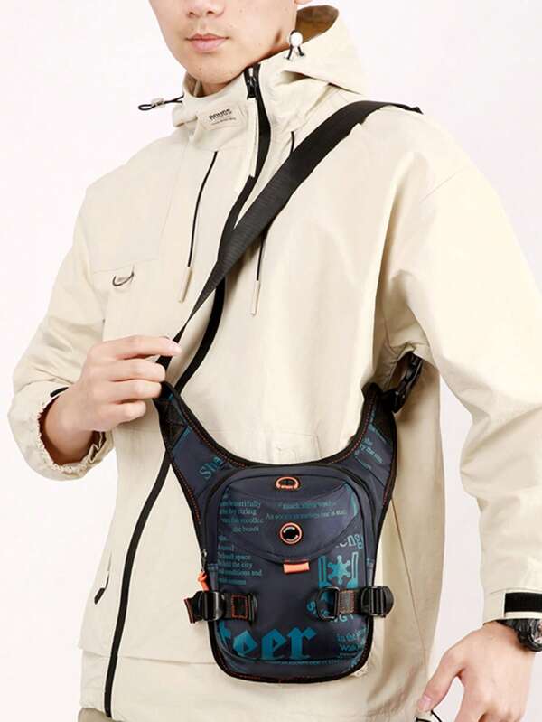 Multifunktionale lässige Hüft- und Beintasche, neue Outdoor-Rad-Sport Messenger Tasche, Streetwear Umhängetasche für Herren