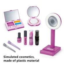 儿童过家家化妆玩具套装，包含女孩手提包、手机、车钥匙、化妆品玩具套装，学习换装，适合生日、新年礼物 - 彩色 - 查看 10