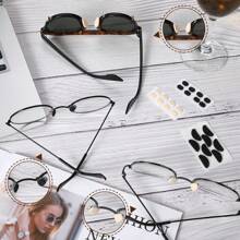 4 Pairs Of Eyeglasses Nose Pad, Eyeglasses Support Nose Pad, Many Colors, Soft Foam Self-Adhesive Nose Pad, Protect Nose, Relieve Pain, Sponge Non-Slip Nose Pad, Suitable For Sunglasses, Glasses (1.5 Mm), Holiday Must-Have, Cheap, Facial Care Supplies.