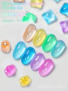 XEIJAYI 15ML 8-Color Colorful Gel Nail Polish Set, UV LED Immersion Nail Polish,Holiday DIY Nail Polish Design For Spring And Summer - Nhiều màu - Xem 3