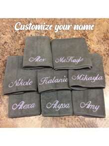 1 Stück personalisiertes Mikrofaser Gesichtstuch, Stickdesign, Geschenk für sie, Übernachtungsparty, Badezimmer Spa, Brautjungfer, Hochzeitsgeschenk, Muttertag, Valentinstag, Ostern, Weihnachten, Junggesellinnenabschied, Hotel Anpassung Duchtücher für Schönheitssalon, Hotel Sport, Zuhause Essentials, Handtuch, Hautpflege