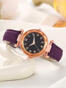 2pcs Mesh Band Quartz Couple Watches Set, Ladies Geneva Wrist Watches