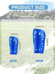 Two Men's And Women's Universal Football Leg Guards, Made Of High-Quality And Durable EVA Material, Mini Football Leg Covers Suitable For All Seasons, With A Loop Closure - Multi-Functional Protective Equipment, Available In White, Red, Black And Blue Colors