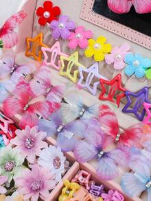 892件/套可爱粉色发饰套装，包含彩色发夹（花朵、蝴蝶、星星款式）和弹力发圈 - 适合女孩和女士，可用于学校、派对、玩耍和日常发型。多种可爱款式激发创意 - 这份礼物让女孩们每天都能开启“美丽发型之旅”。包含发夹、发卡、美发套装、礼物、头部饰品、情人节饰品。 - 彩色 - 查看 5