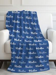 1 pièce Couverture personnalisée avec texte, couverture en flanelle personnalisée avec texte, cadeau de fête des mères/pères pour maman/papa, linge de maison. Couverture personnalisée avec photo disponible : couverture photo personnalisée pour la fête des mères, anniversaires, Saint-Valentin, remise de diplôme, fête des pères, mariages, pendaison de crémaillère. Convient pour le canapé, le lit, la voiture, la salle de thé, la chambre à coucher, la salle de bain, le salon, la salle à manger.