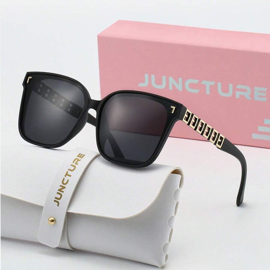 JUNCTURE نظارات مستقطبة للنساء ذات إطار كبير مربع الشكل، نظارات شمسية للنساء للاستخدام في الخارج، للحفلات الصيفية والقيادة والصيد، نظارات صيفية للنساء ذات شكل مربع