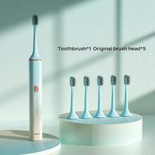 Lenovo A1PRO電動牙刷 IPX7級全身防水 護髮柔毛刷頭 4種智慧潔牙模式 壓力感應防磕牙 30天超長續航 換區提醒+定時 - 藍粉紅色 - 查看 5