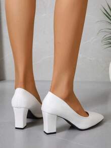 Geeyea Ladies' Elegant And Sexy Pointed High Heels - White - View 6