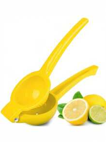 1pc Premium Lemon Juicer Manual Lemon Juicer Citrus Lemon Juicer Fruit Juicer Lime Juicer Metal Professional Manual Juicer Kitchen Tools Yellow Green