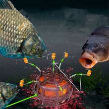 1 Set Bottom Fishing Gear, With Sharp Fish Hooks, Durable Polymer Structure, Suitable For Catfish And Freshwater Fishing - Multicolor - View 9