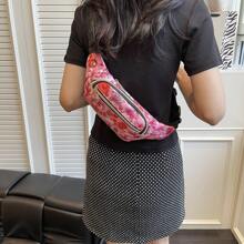 New Versatile Waist Pack For Women, Casual Crossbody Bag With Multiple Zipper Pockets, Mobile Phone Pouch, Sports Shoulder Bag