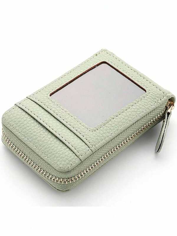 Short Accordion-Style Card Holder For Ladies' Card Bag, Fashionable ID Case For Women, Small And Exquisite Card Bag With Zipper, Women's Zero Wallet