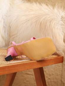 Women's Fashionable Butterfly Ankle Strap Chunky Heel Sandals, Sexy & Elegant High Heels, Versatile