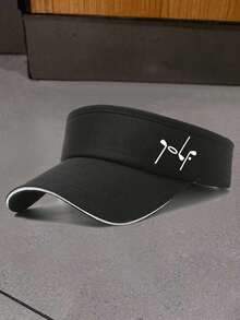 遮阳户外简约休闲帽，中性时尚遮阳帽，高尔夫印花，帽子加宽帽檐遮阳上衣，高尔夫帽，运动帽，夏季马拉松棒球帽，遮阳帽休闲，休闲，时尚，简约，旅行和户外。