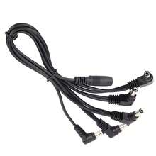 Cable tipo "daisy chain" de 5 salidas, adaptador para efectos de guitarra y fuentes de alimentación - Multicolor - Ver 5