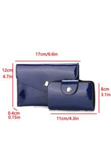 Conjunto Elegante de 3 Peças de Bolsas de Moda Feminina com Bordado - Estampa Geométrica Elegante, Bolsa de Couro Sintético e Carteira Tipo Clutch com Lenço