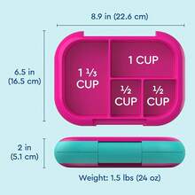 Lunch Box - Fuchsia/Teal - View 7