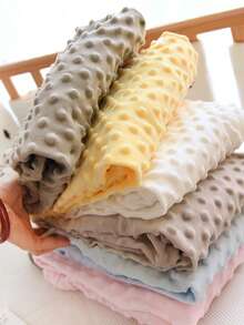 1pc Baby Crib Comforter Plush Bedsheet Fitted Sheet Set, Soft & Comfortable Newborn Patchwork Mattress Cover, Suitable For All Seasons, Machine Washable - White - View 2