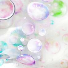 1 rollo de cinta washi de burbujas de color aleatorio para planificador/decoración de álbumes de recortes, útiles escolares, de vuelta a la escuela