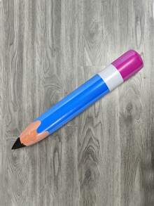 1pc-Jumbo Inflatable Pencil 7 Colors Blow Up Pencil Crayons Balloons Decorations For Classroom Theme Back To School Birthday Party Supplies Home Decor Room Decor School Supplies - Multicolor - View 9